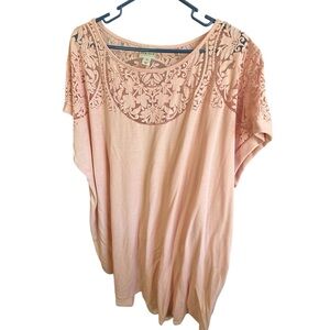 Light/medium pink lace tshirt!  Beautiful